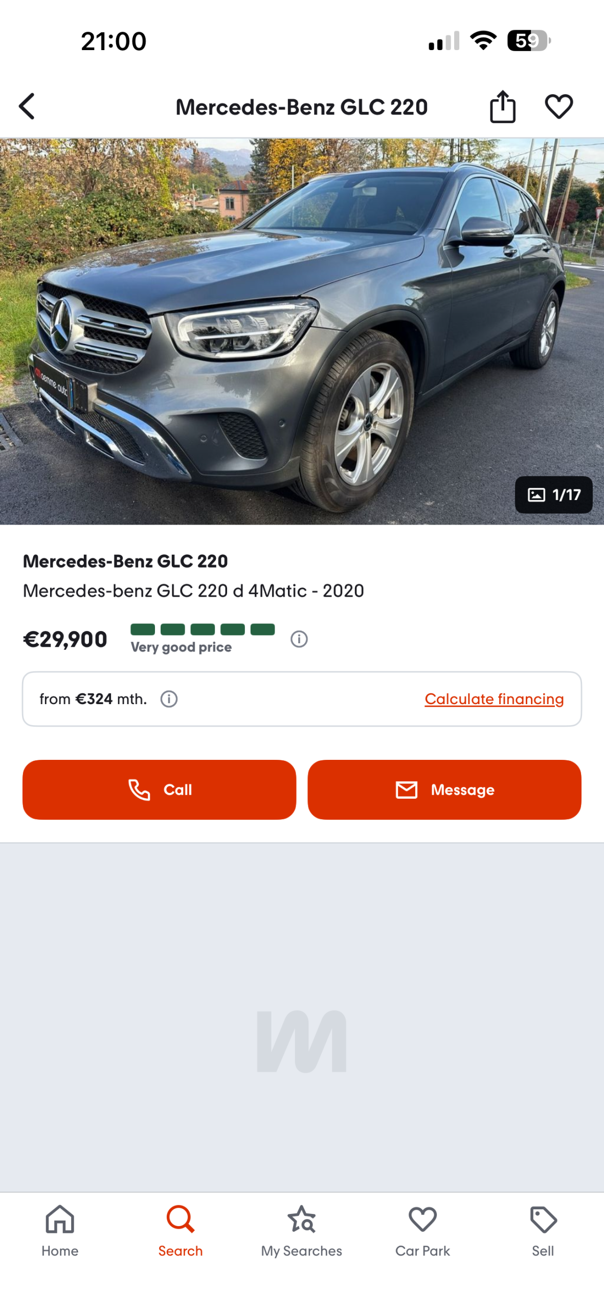 Coche Mercedes benz GLC 220